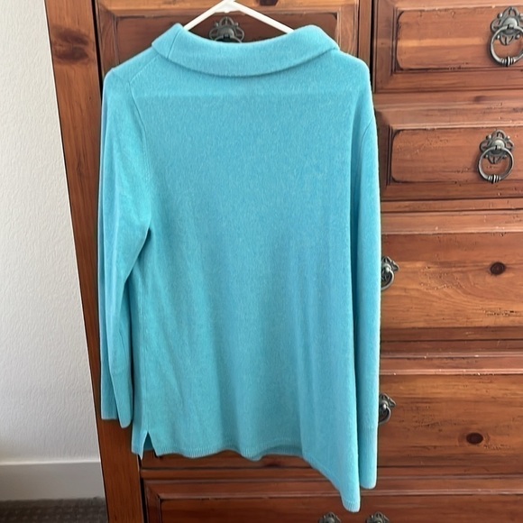 NWOT Talbots Women’s Pure Cashmere Tunic Sweater, Size Large! - Picture 3 of 7